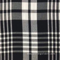 100%viscose yarn dyed fine twill check fabric